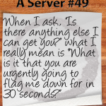 restaurant server humor